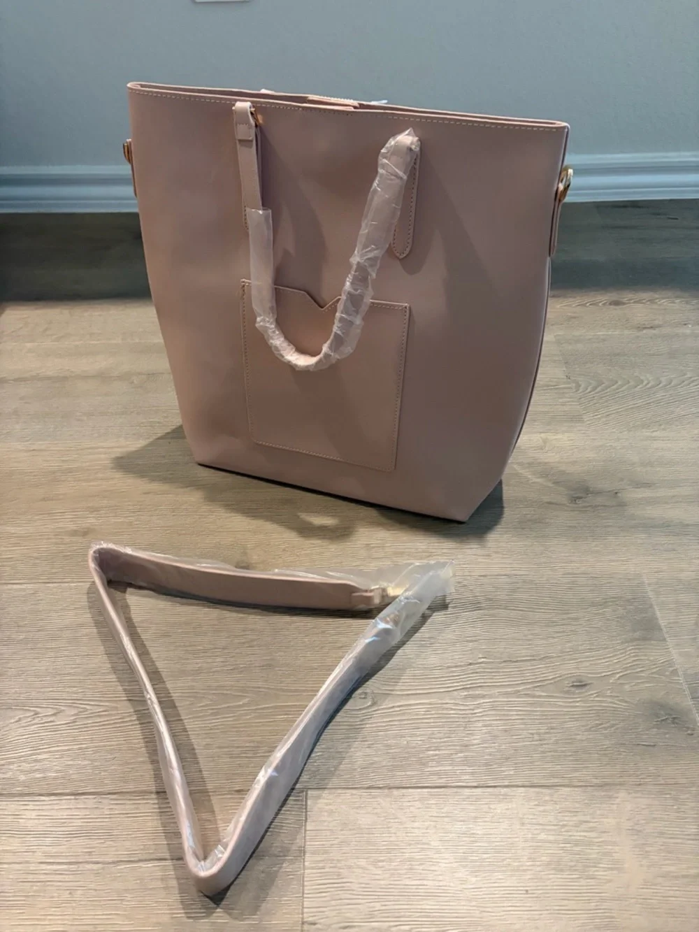 Michael Kors Blush Pink Tote with Gold-Tone Accents
